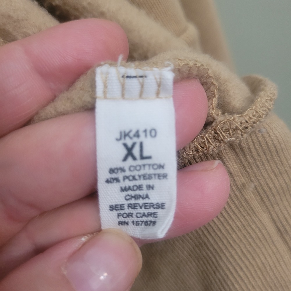 Reflex Women's Beige Cropped Zip Up Hoodie‎ Puff Sleeve "Life is Out There" - Picture 12 of 12
